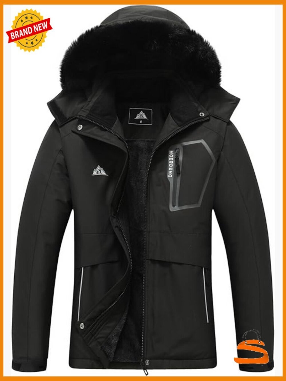 Waterproof Snow Ski Jacket Warm Insulated Softshell Hiking Winter Coat